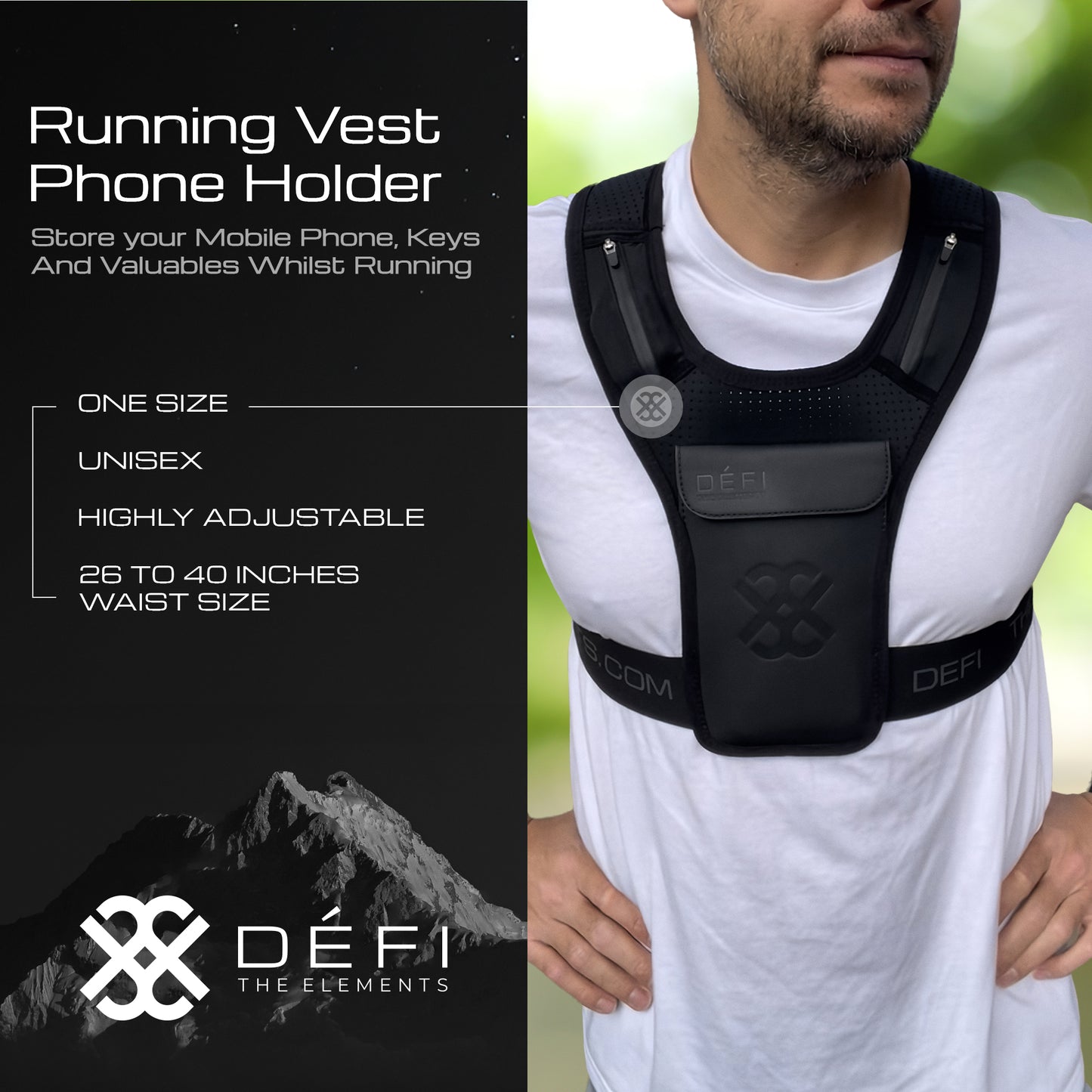 Men's Running Phone Holder Vest