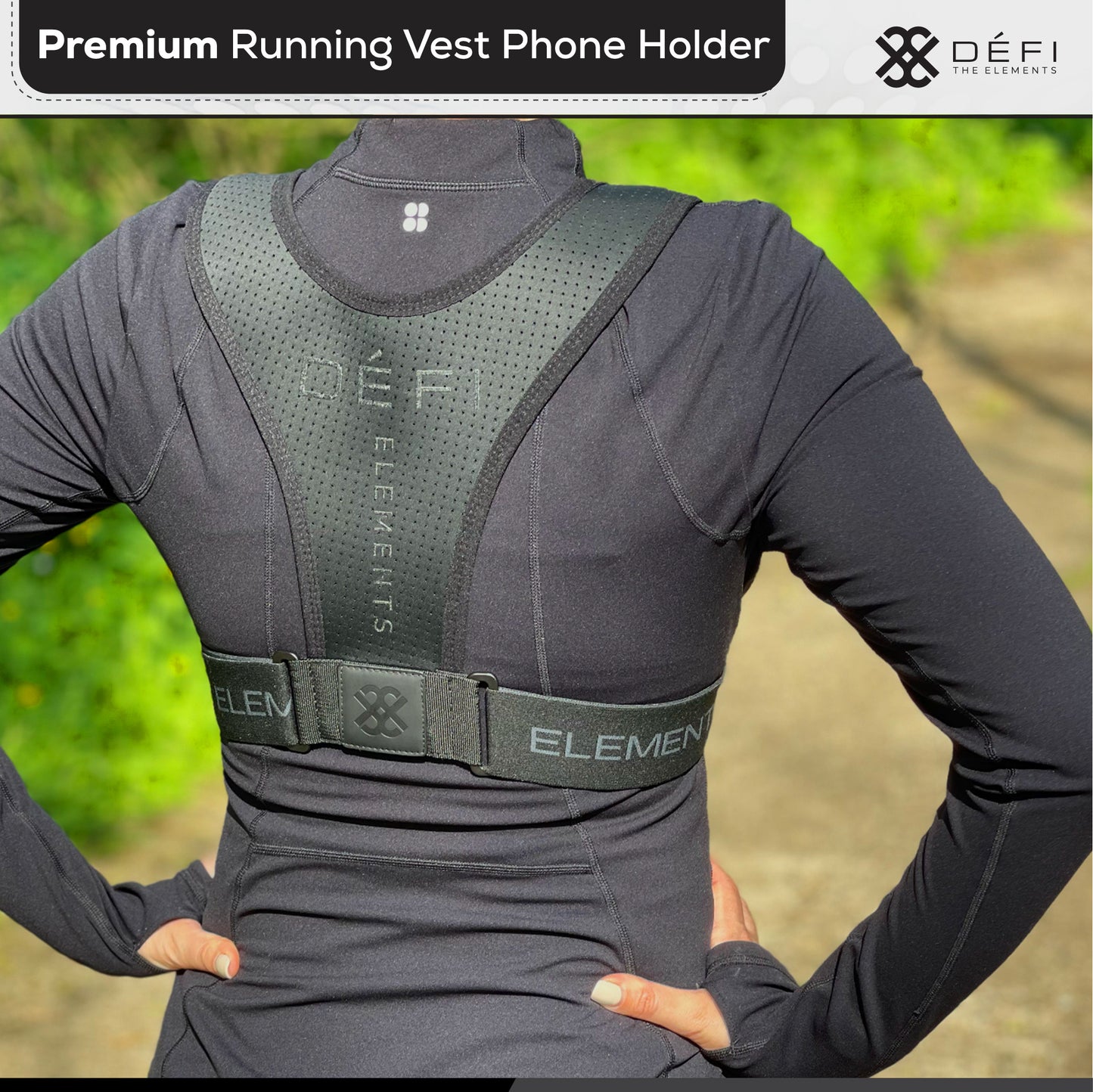 DÉFI THE ELEMENTS | Best In Class Premium Running Vest Phone Holder